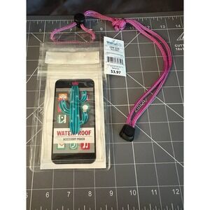 Cactus Waterproof Cell Phone Pouch For Beach, Cruise, Pool. Clear New/sealed